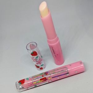 Pink magic temperature activated lip tint/balm.